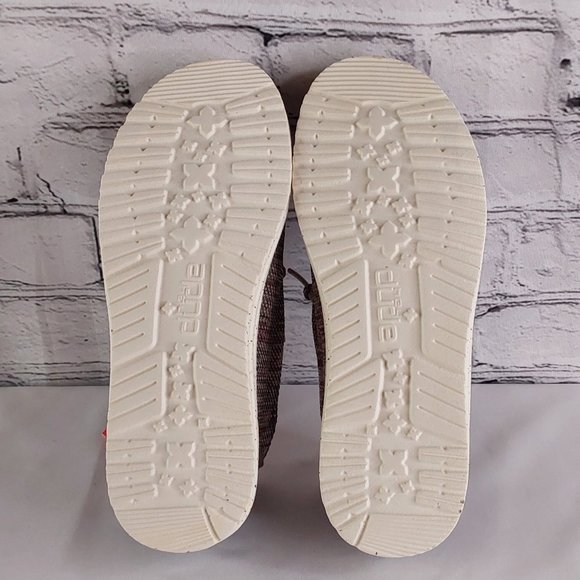 HEY DUDE 'WENDY SOX' MOCCASIN SHOES ANTIQUE ROSÈ HEATHER - Picture 9 of 16